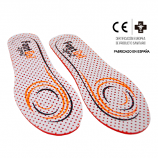 PALMILHA FOOTGEL MULTISPORT - BRANCO/LARANJA